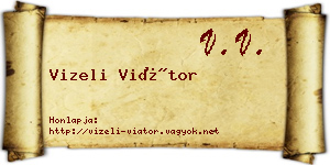 Vizeli Viátor névjegykártya